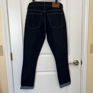 Madewell Men's Skinny Jeans in Dark Blue Rinse Wash Size 30 x 30